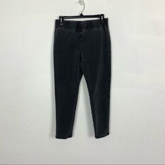 Soft Surroundings Pull On Jeans Small Gray Stretchy Comfort Casual - Picture 8 of 8